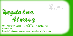 magdolna almasy business card